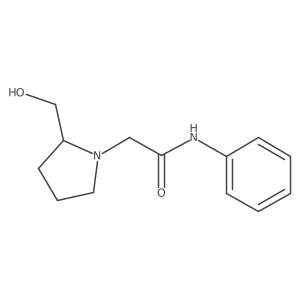 2-[2-(hydroxymethyl)pyrrolidin-1-yl]-N-phenylacetamide Structure