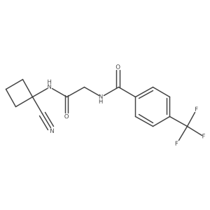 N-(1-cyanocyclobutyl)-2-{[4-(trifluoromethyl)phenyl]formamido}acetamide Structure