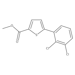 Methyl 5-(2,3-dichlorophenyl)thiophene-2-carboxylate Structure