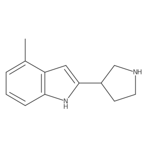 4-Methyl-2-(pyrrolidin-3-yl)-1H-indole Structure