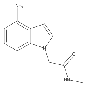 2-(4-amino-1H-indol-1-yl)-N-methylacetamide Structure