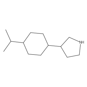 3-[4-(Propan-2-yl)cyclohexyl]pyrrolidine结构式