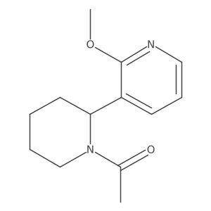1-(2-(2-Methoxypyridin-3-yl)piperidin-1-yl)ethanone结构式