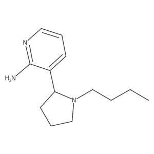 3-(1-Butylpyrrolidin-2-yl)pyridin-2-amine结构式