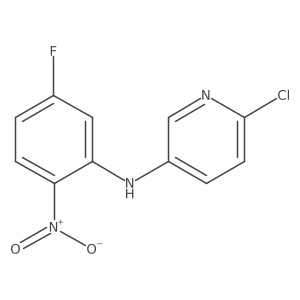(6-Chloro-pyridin-3-yl)-(5-fluoro-2-nitro-phenyl)-amine Structure