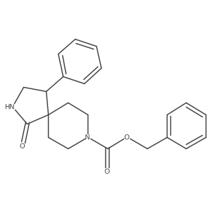 Benzyl 1-oxo-4-phenyl-2,8-diazaspiro[4.5]decane-8-carboxylate Structure