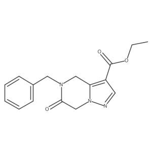 Ethyl 5-benzyl-6-oxo-4,5,6,7-tetrahydropyrazolo[1,5-a]pyrazine-3-carboxylate Structure