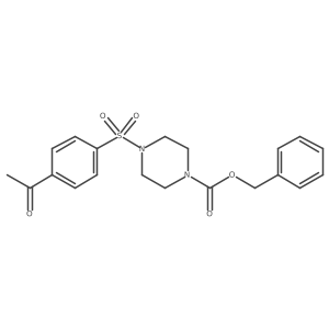 Benzyl 4-(4-acetylbenzenesulfonyl)piperazine-1-carboxylate Structure