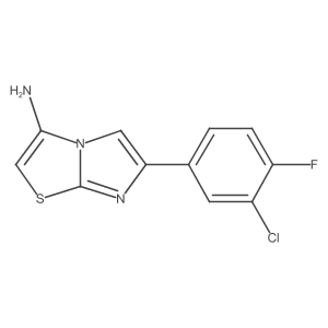 Imidazo[2,1-b]thiazol-3-amine, 6-(3-chloro-4-fluorophenyl)-结构式