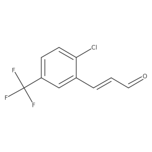 3-[2-Chloro-5-(trifluoromethyl)phenyl]prop-2-enal结构式