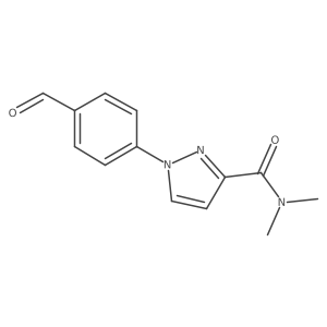 1-(4-Formylphenyl)-N,N-dimethyl-1H-pyrazole-3-carboxamide Structure