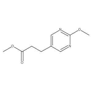 Methyl 3-[2-(methyloxy)-5-pyrimidinyl]propanoate Structure