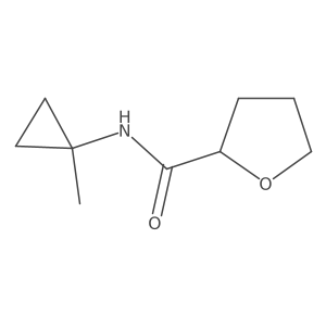 N-(1-methylcyclopropyl)oxolane-2-carboxamide结构式