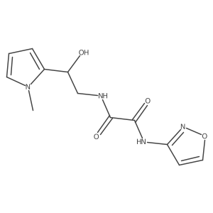 N1-(2-hydroxy-2-(1-methyl-1H-pyrrol-2-yl)ethyl)-N2-(isoxazol-3-yl)oxalamide Structure