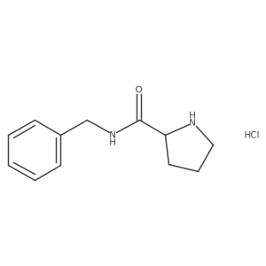 (2S)-N-benzylpyrrolidine-2-carboxamide hydrochloride Structure