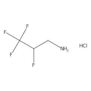 2,3,3,3-Tetrafluoropropan-1-amine;hydrochloride结构式