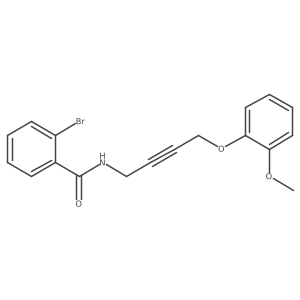 2-Bromo-N-[4-(2-methoxyphenoxy)but-2-YN-1-YL]benzamide结构式