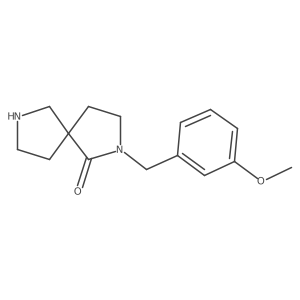 2-(3-Methoxybenzyl)-2,7-diazaspiro[4.4]nonan-1-one结构式