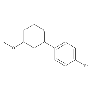 2-(4-Bromophenyl)-4-methoxyoxane结构式