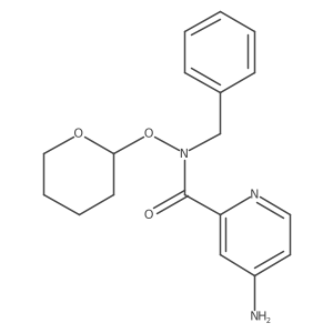 4-amino-N-benzyl-N-(tetrahydro-2H-pyran-2-yloxy)pyridine-2-carboxamide Structure