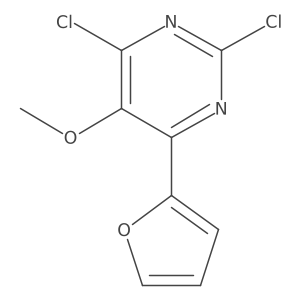 2,6-Dichloro-5-methoxy-4-furan-2-ylpyrimidine结构式