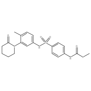 methyl (4-(N-(4-methyl-3-(2-oxopiperidin-1-yl)phenyl)sulfamoyl)phenyl)carbamate Structure