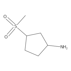 3-Methanesulfonylcyclopentan-1-amine Structure
