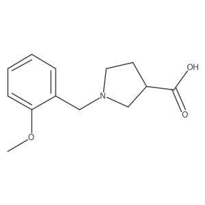 1-[(2-Methoxyphenyl)methyl]pyrrolidine-3-carboxylic acid Structure