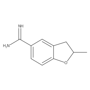 2-Methyl-2,3-dihydro-1-benzofuran-5-carboximidamide结构式
