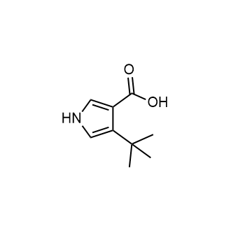 4-Tert-butyl-1H-pyrrole-3-carboxylic acid Structure