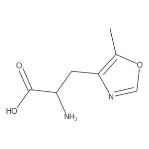 2-amino-3-(5-methyloxazol-4-yl)propanoic acid结构式