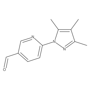 6-(trimethyl-1H-pyrazol-1-yl)pyridine-3-carbaldehyde Structure