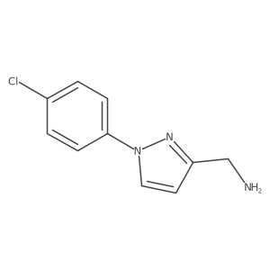 [1-(4-chlorophenyl)-1H-pyrazol-3-yl]methanamine Structure
