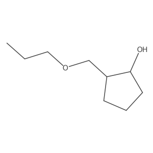 2-(Propoxymethyl)cyclopentan-1-OL结构式