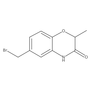 6-(bromomethyl)-2-methyl-3,4-dihydro-2H-1,4-benzoxazin-3-one结构式