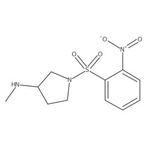 N-methyl-1-(2-nitrobenzenesulfonyl)pyrrolidin-3-amine Structure