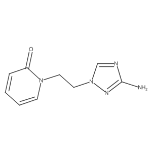 1-[2-(3-amino-1H-1,2,4-triazol-1-yl)ethyl]-1,2-dihydropyridin-2-one结构式