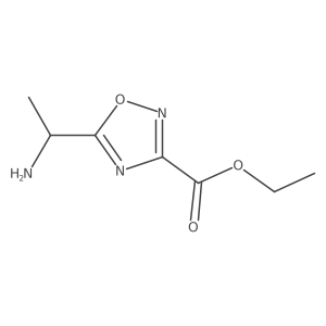 Ethyl 5-(1-aminoethyl)-1,2,4-oxadiazole-3-carboxylate Structure