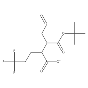 Butanedioic acid, 2-(2-propen-1-yl)-3-(3,3,3-trifluoropropyl)-, 1-(1,1-dimethylethyl) ester, (2R,3R)- Structure