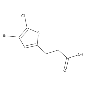 3-(4-Bromo-5-chlorothiophen-2-yl)propanoic acid Structure
