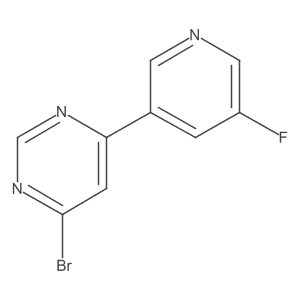 4-Bromo-6-(5-fluoropyridin-3-yl)pyrimidine Structure