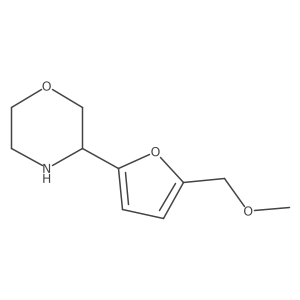 3-[5-(Methoxymethyl)furan-2-yl]morpholine Structure