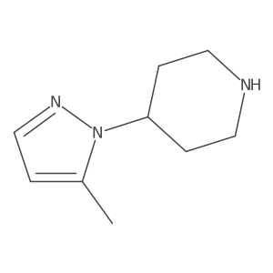 4-(5-Methyl-1H-pyrazol-1-yl)piperidine Structure