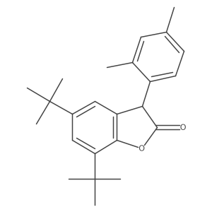 5,7-Bis(1,1-dimethylethyl)-3-(2,4-dimethylphenyl)-2(3H)-benzofuranone结构式