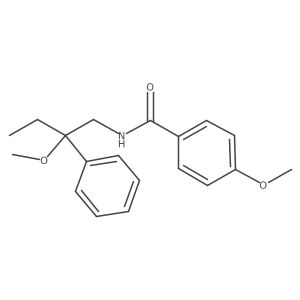4-methoxy-N-(2-methoxy-2-phenylbutyl)benzamide结构式
