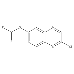 2-Chloro-6-(difluoromethoxy)quinoxaline Structure