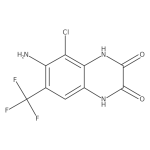 6-Amino-5-chloro-7-trifluoromethyl-1,4-dihydroquinoxaline-2,3-dione Structure