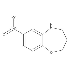 2-Nitro-6,7,8,9-tetrahydro-5-oxa-9-aza-benzocycloheptene结构式