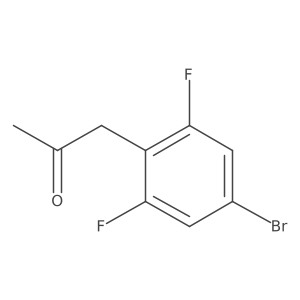 1-(4-Bromo-2,6-difluorophenyl)propan-2-one Structure