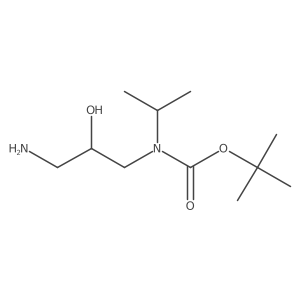 tert-Butyl N-(3-amino-2-hydroxypropyl)-N-(propan-2-yl)carbamate Structure